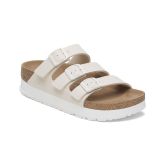 Birkenstock Florida III PAP Flex Platform Birko-Flor Narrow Fit Offwhite - Smeđa - Sandale Birkenstock Florida III PAP Flex Platform Birko-Flor Narrow Fit Offwhite - Smeđa - Sandale