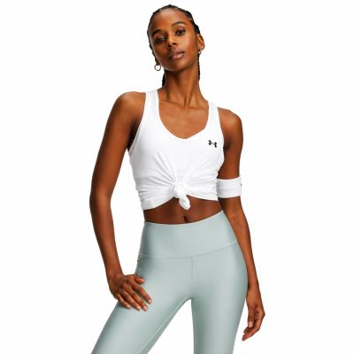 Under Armour Tech Mesh Racer Tank White - Bijela - Kompresijska majica bez rukava Under Armour Tech Mesh Racer Tank White - Bijela - Kompresijska majica bez rukava