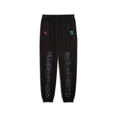 Puma Hoops x Rick and Morty Sweatpants - Crno - Hlače Puma Hoops x Rick and Morty Sweatpants - Crno - Hlače