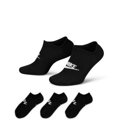 Nike Sportswear Everyday Essential No-Show 3-Pack Socks Black - Crno - Čarape