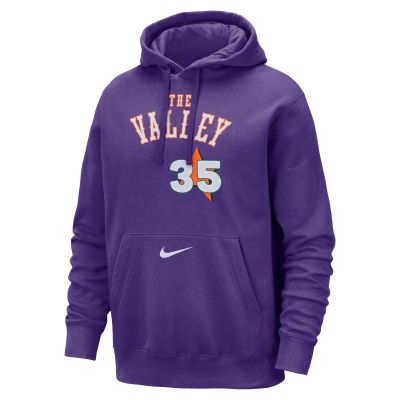 Nike NBA Kevin Durant Phoenix Suns Club City Edition Hoodie - Ljubičasta - Majica s kapuljačom