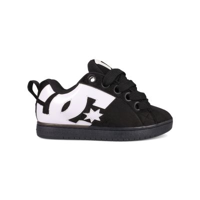 DC Shoes Court Graffik Puff Black Black - Crno - Tenisice DC Shoes Court Graffik Puff Black Black - Crno - Tenisice