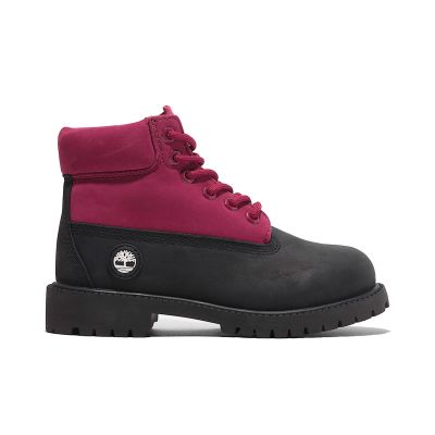 Timberland 6 In Premium WP Boot Junior Black Nubuck Pink - Ružičasta - Tenisice