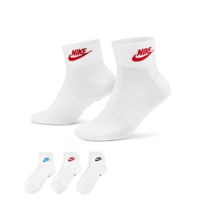 Nike Everyday Essential Ankle Socks 3-Pack Multi-Color - Bijela - Čarape