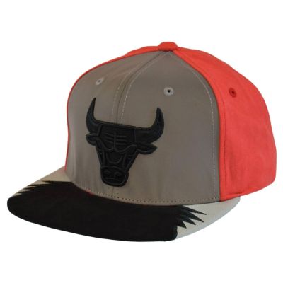 Mitchell & Ness NBA Day 4 Snapback Bulls Silver/Red - Sivo - kapa