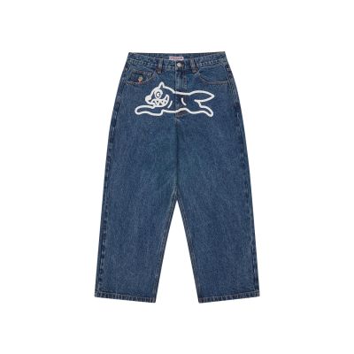 ICECREAM Running Dog Triple Scoop Denim Pants Mid Wash Blue - Plava - Hlače ICECREAM Running Dog Triple Scoop Denim Pants Mid Wash Blue - Plava - Hlače