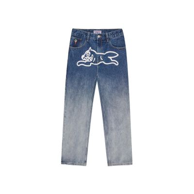 ICECREAM Fade Out Running Dog Double Scoop Denim Pants Mid Wash Blue - Plava - Hlače ICECREAM Fade Out Running Dog Double Scoop Denim Pants Mid Wash Blue - Plava - Hlače