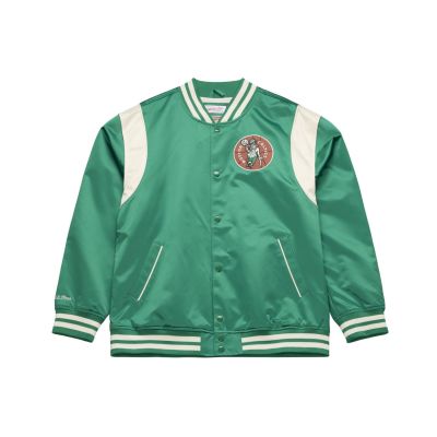 Mitchell & Ness NBA Retro Roots Lightweight Satin Jacket Boston Celtics - Zelena - Jakna Mitchell & Ness NBA Retro Roots Lightweight Satin Jacket Boston Celtics - Zelena - Jakna