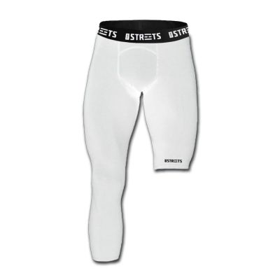 The Streets Compression Single Leg Tights White (Right Leg) - Bijela - Kratke hlače The Streets Compression Single Leg Tights White (Right Leg) - Bijela - Kratke hlače