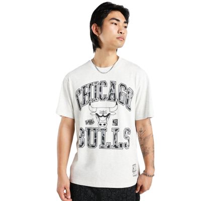 Mitchell & Ness NBA Chicago Bulls Leopard Arch Tee - Bijela - Majica kratkih rukava Mitchell & Ness NBA Chicago Bulls Leopard Arch Tee - Bijela - Majica kratkih rukava