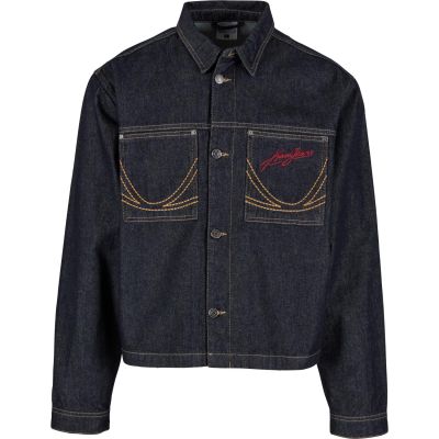Karl Kani Jeans Cropped Rinsed Denim Jacket - Plava - Jakna Karl Kani Jeans Cropped Rinsed Denim Jacket - Plava - Jakna
