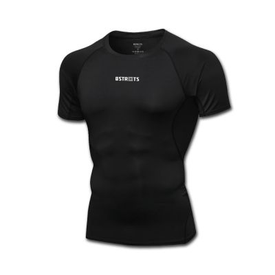 The Streets Shortsleeve Compression Top Black - Crno - Majica kratkih rukava The Streets Shortsleeve Compression Top Black - Crno - Majica kratkih rukava