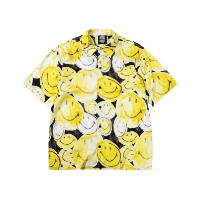 MARKET Smiley All The Time SS Woven Shirt Yellow/Black - Žuta boja - Majica kratkih rukava MARKET Smiley All The Time SS Woven Shirt Yellow/Black - Žuta boja - Majica kratkih rukava