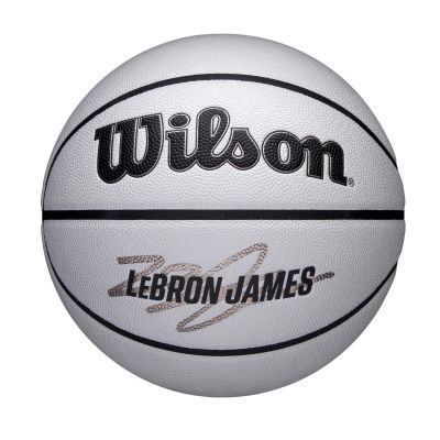 Wilson NBA Player Icon UV Lebron James Size 7 - Bijela - Lopta Wilson NBA Player Icon UV Lebron James Size 7 - Bijela - Lopta